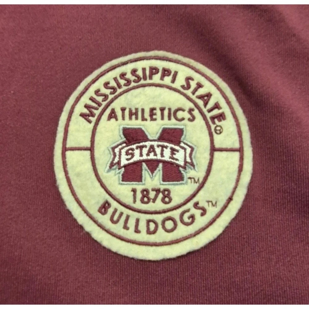 Mississippi State Bulldogs Pro Line Vintage full zip maroon/cream Jacket XL